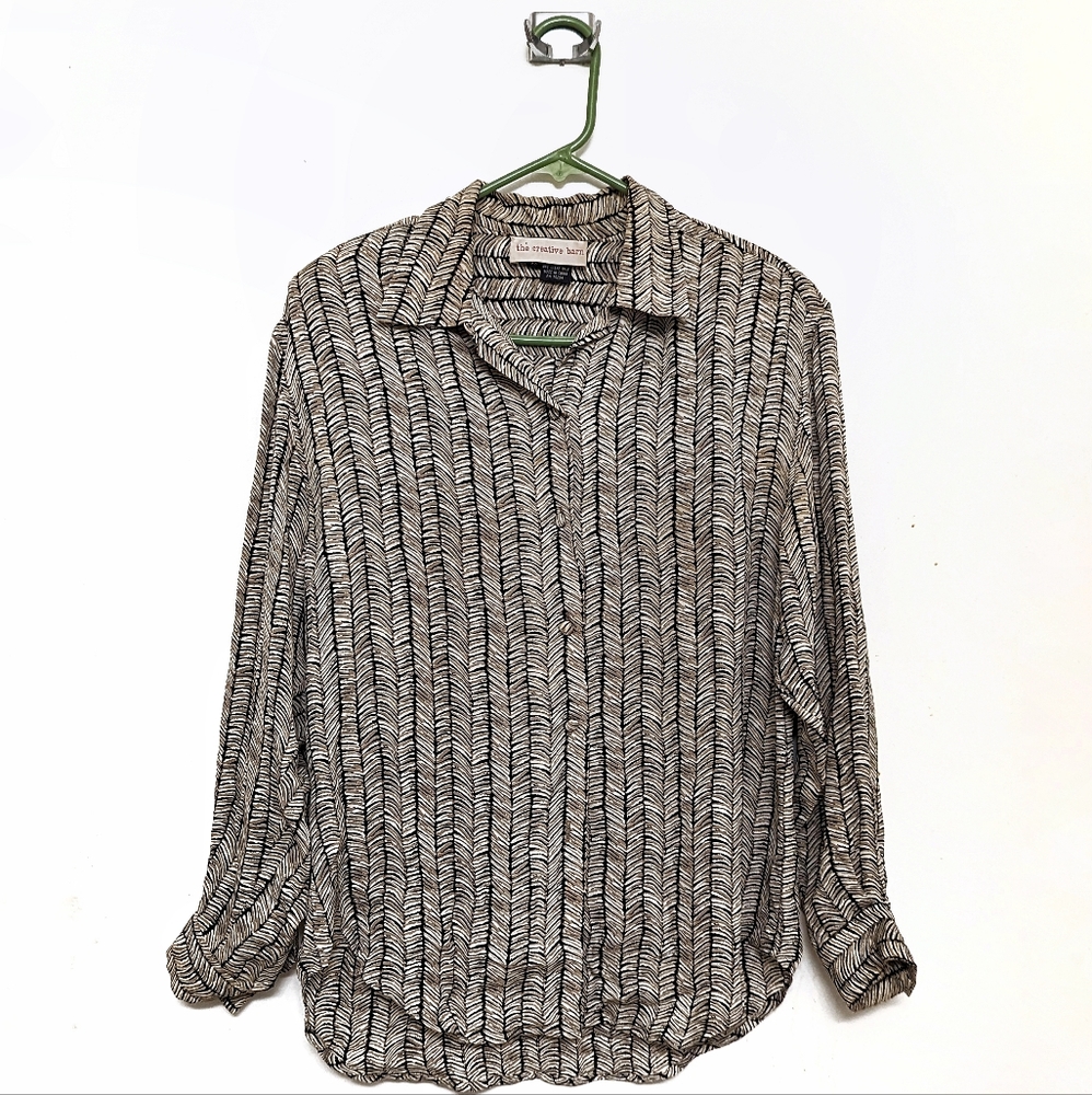100% Silk vintage blouse